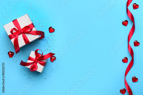 Composition with gift boxes...