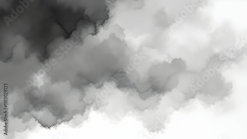 Dramatic Abstract Clouds in Shades of Grey