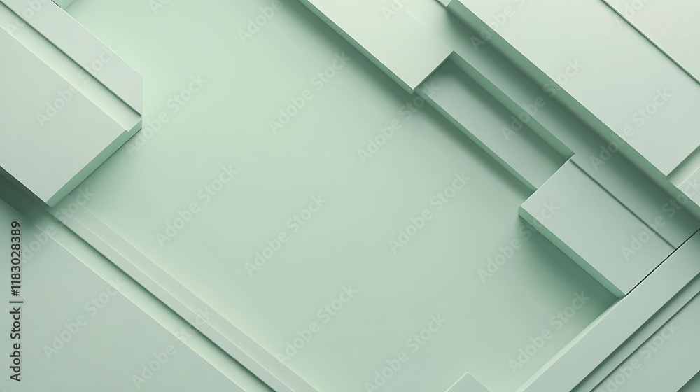 Abstract Pale Green Geometric Shapes Design Abstract Pale Green Geometric Shapes Design