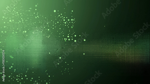 Green Tech Matrix, Abstract green technology background with matrix pattern.