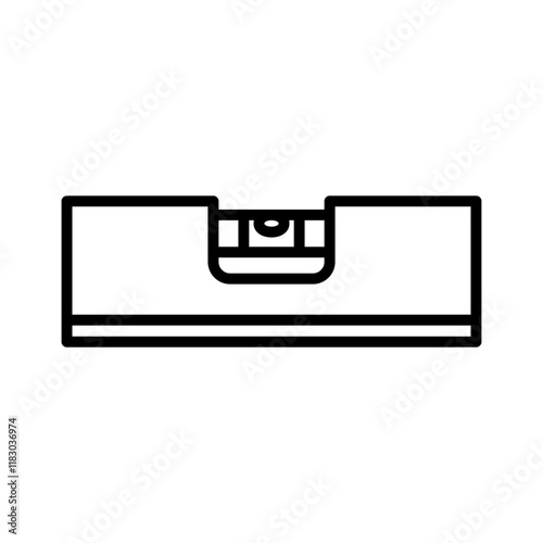 Waterpass icon line vector design with trendy style