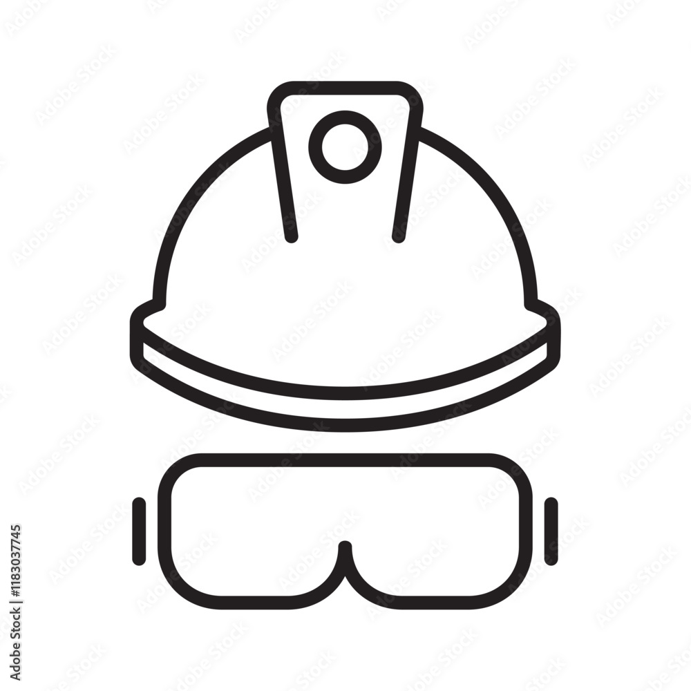 safety first icon line vector design template with trendy style safety first icon line vector design template with trendy style