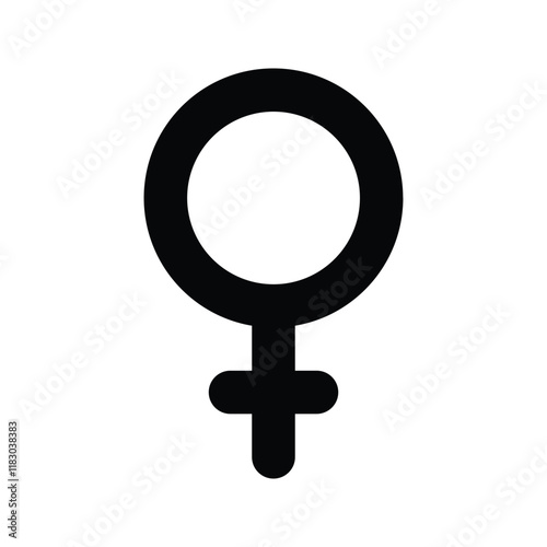 Female icon. sign for mobile concept and web design. vector illustration