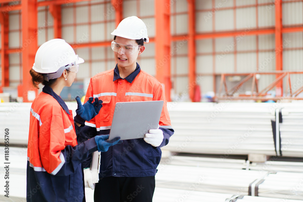 Team of engineers are perform the inspection on a machines. Team of engineers are perform the inspection on a machines.