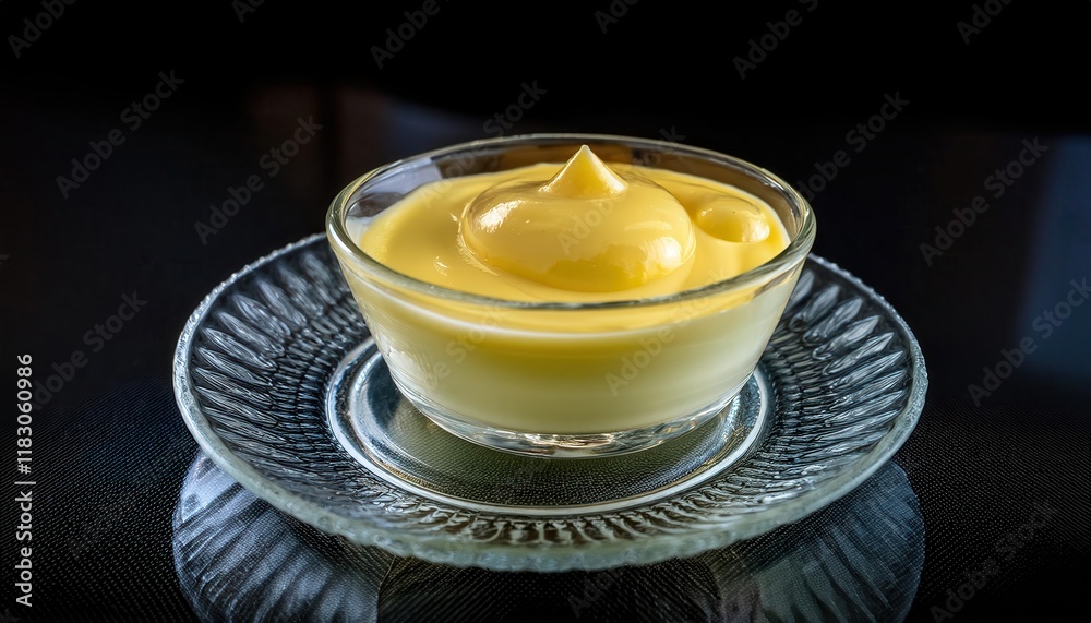 Delicious Creamy Hollandaise Sauce in Elegant Bowl Delicious Creamy Hollandaise Sauce in Elegant Bowl