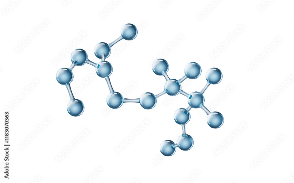 Molecule with biological and chemical concept, 3d rendering. Molecule with biological and chemical concept, 3d rendering.