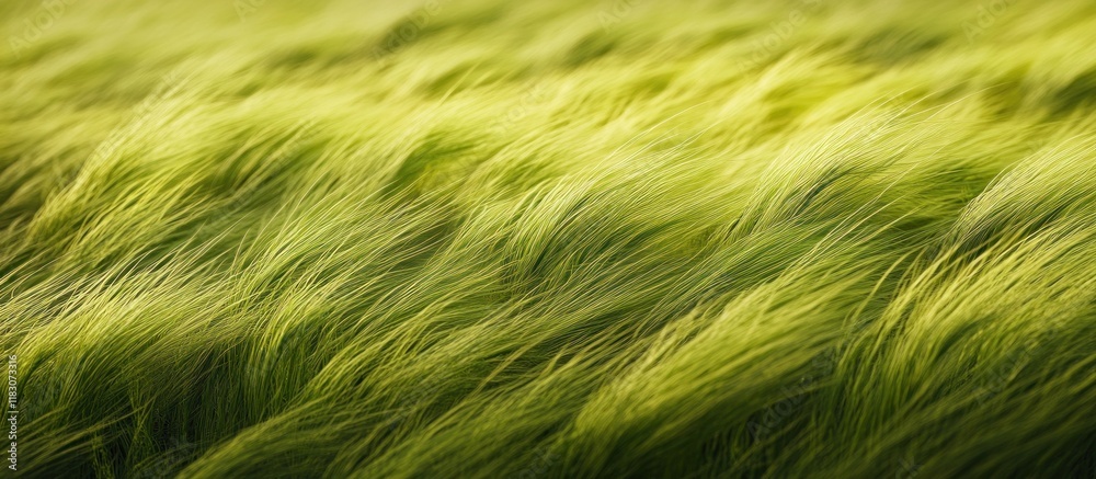 Green grass blowing gently in the wind. Green grass blowing gently in the wind.