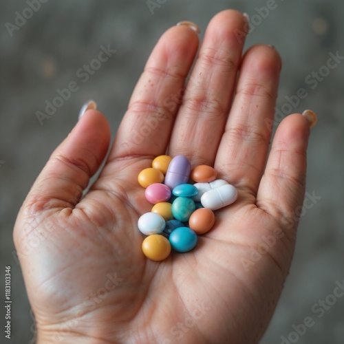 pills in hand