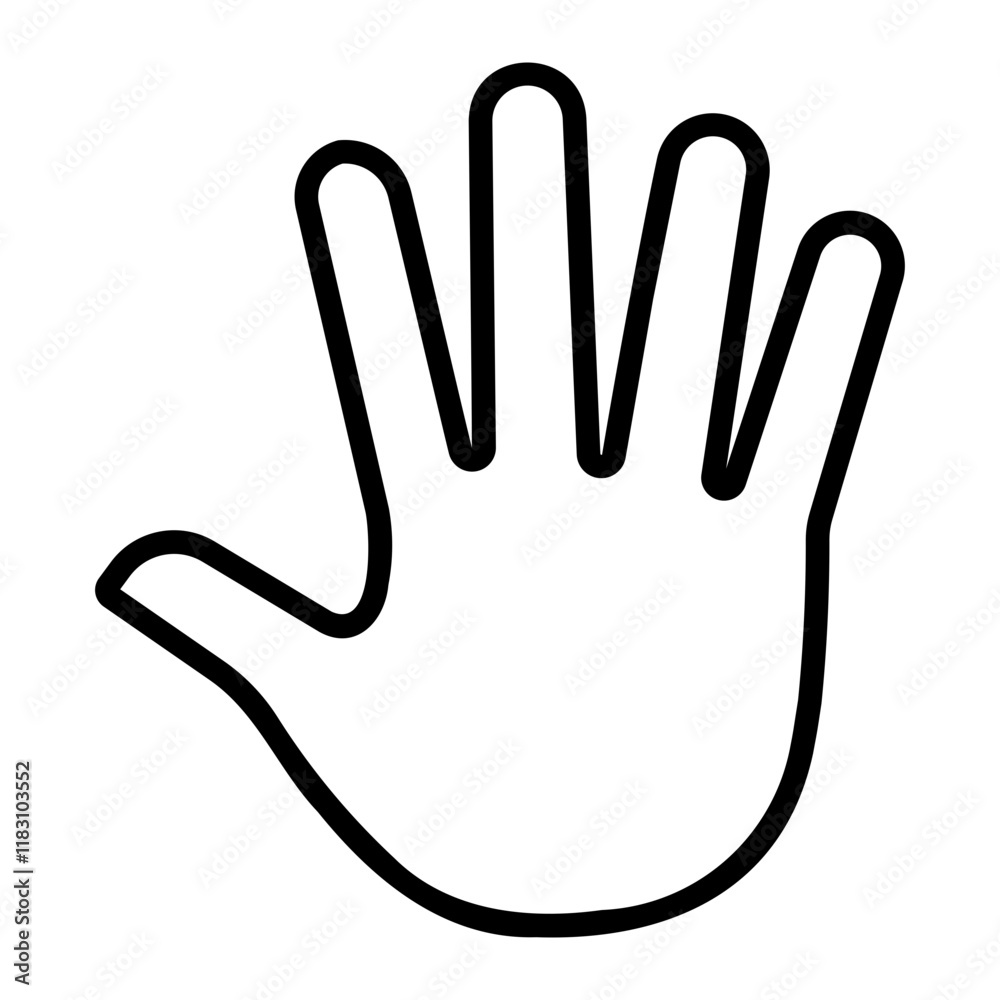 hand Line Icon hand Line Icon