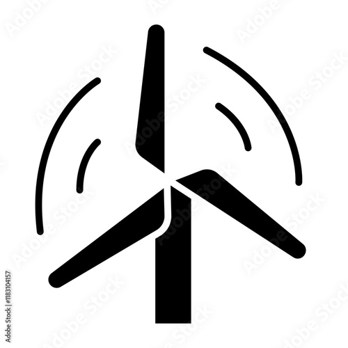 Wind energy icon