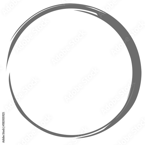 Round graceful frame logo calligraphy element. Logo frame vector.