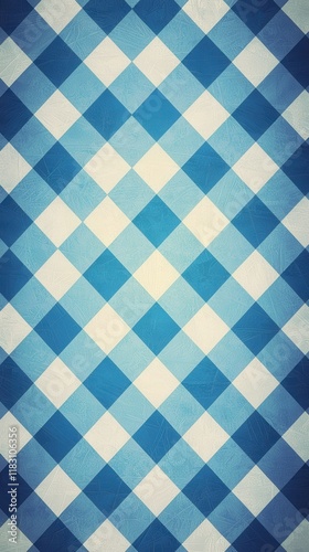 Wallpaper Mural Oktoberfest Inspired Graphic Background Design with Blue and White Checkered Patterns Torontodigital.ca