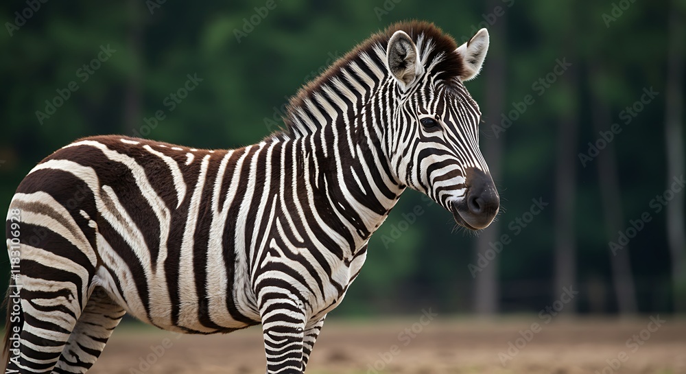 Majestic Zebra in African Savanna Wildlife Photography Majestic Zebra in African Savanna Wildlife Photography