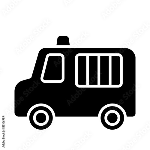 Police wagon icon