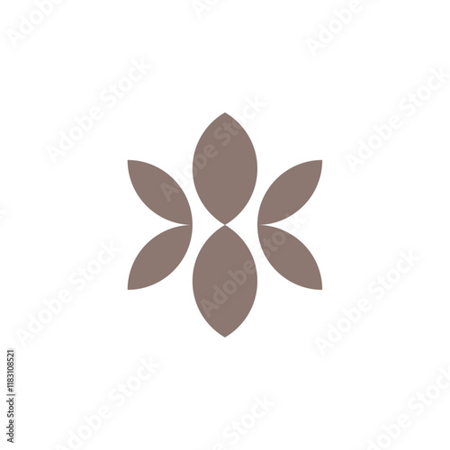 Flower Illustration for spa, cosmetic, wellnes, beauty, fashion logo.