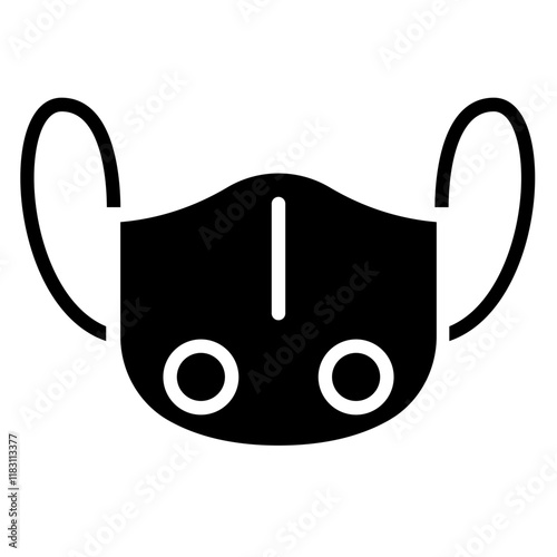 Mask icon in glyph style