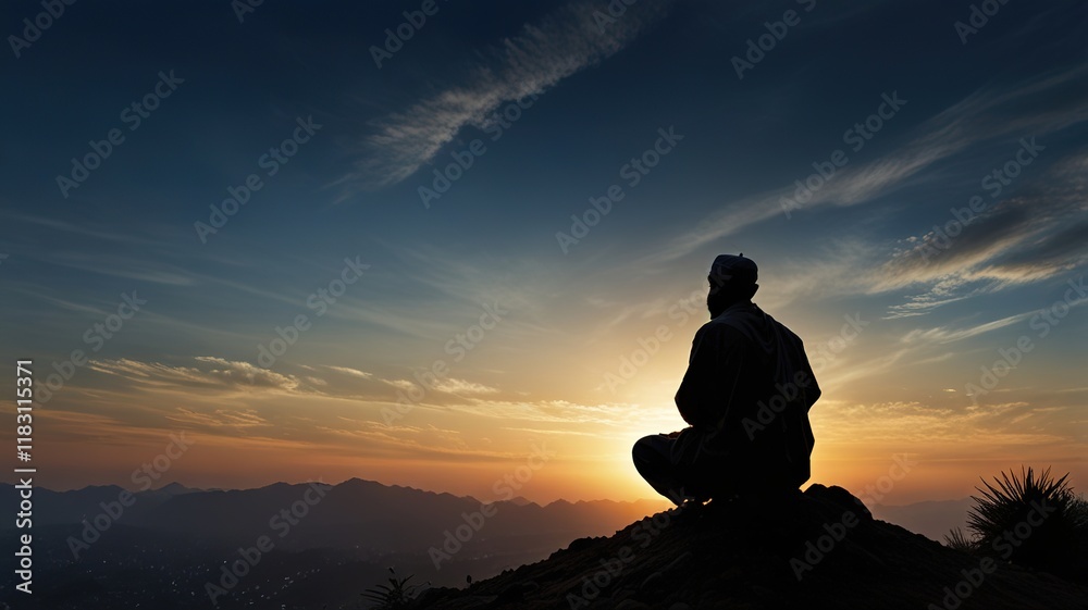 silhouette of a person in the sunset silhouette of a person in the sunset