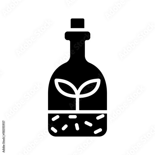 Terrarium icon in glyph style