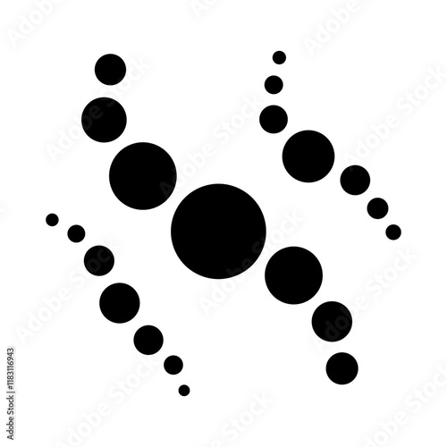 Virus icon in glyph style