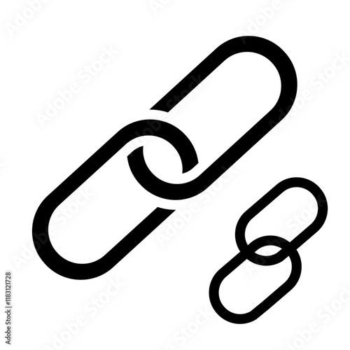 Network icon in glyph style