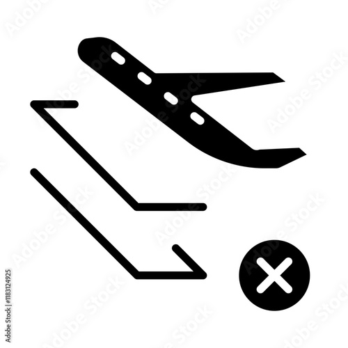 Avoid travelling icon in glyph style