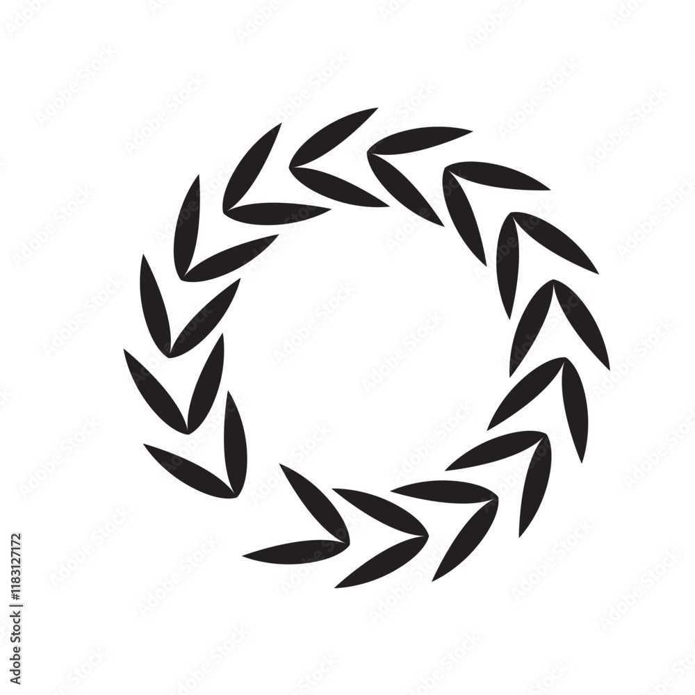 Obraz premium Vector laurel wreath isolated on white background