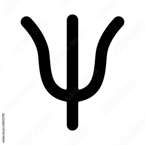 Psychology symbol icon in glyph style