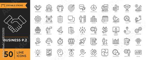 Business Icon set. Vector illustration
