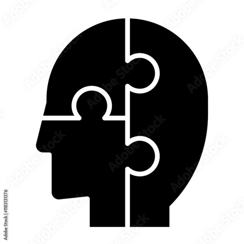 Confusion icon in glyph style