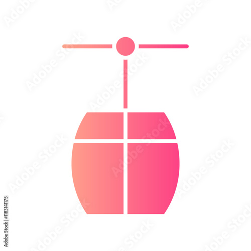 cable car gradient icon