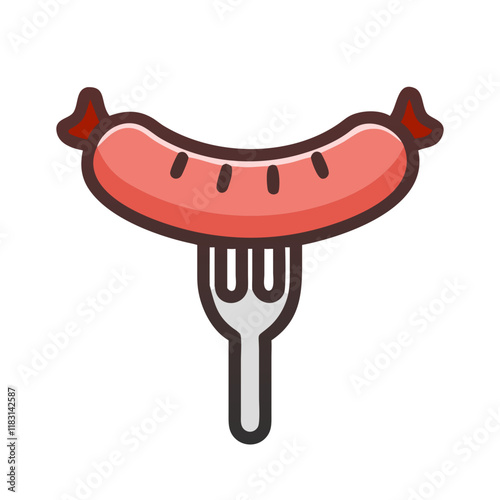 sausage icon design