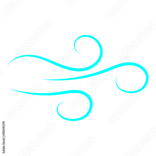 Doodle wind line sketch. Hand drawn doodle wind motion, air blow, swirl elements. Sketch drawn air blow motion, freshness, smoke flow art. Wind and air flow icons gusts. vector illustration