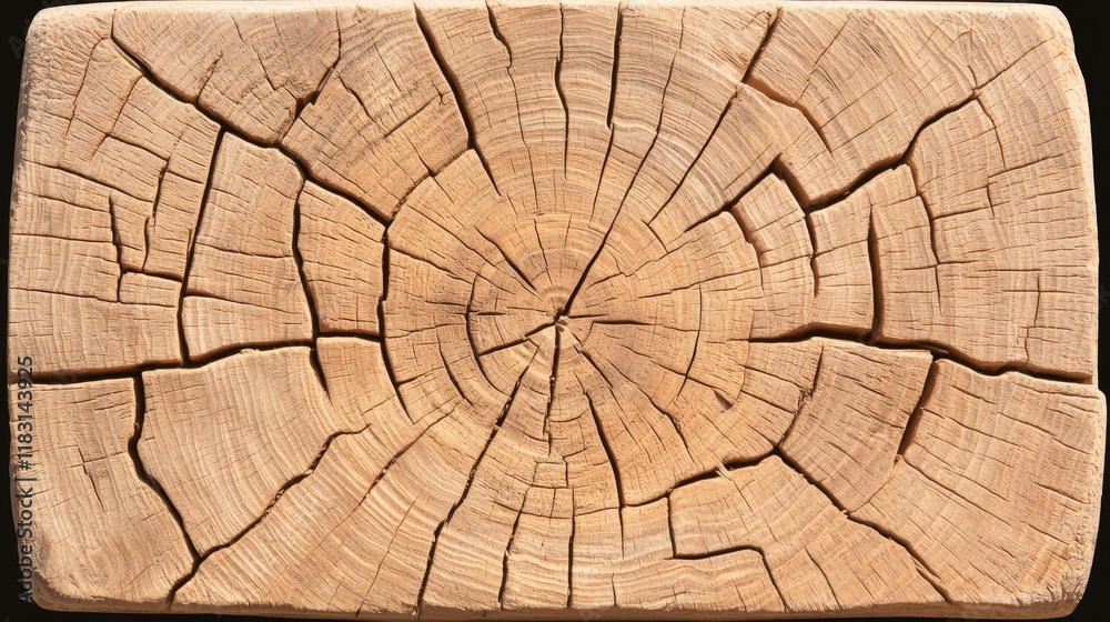 Fototapeta premium Cutting-edge wood grain patterns forest workshop image showcase rustic environment top-down view natural aesthetics