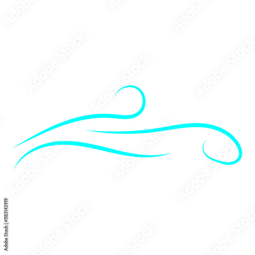Doodle wind line sketch. Hand drawn doodle wind motion, air blow, swirl elements. Sketch drawn air blow motion, freshness, smoke flow art. Wind and air flow icons gusts. vector illustration