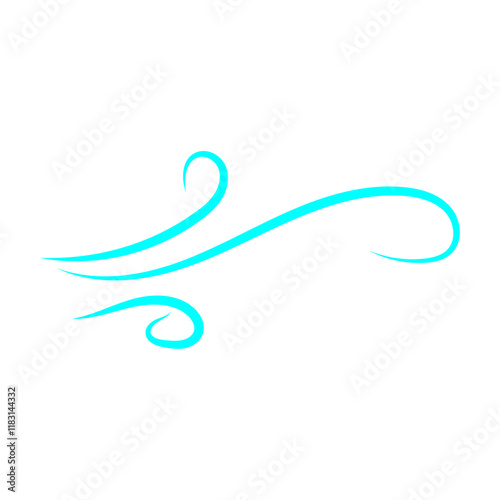 Doodle wind line sketch. Hand drawn doodle wind motion, air blow, swirl elements. Sketch drawn air blow motion, freshness, smoke flow art. Wind and air flow icons gusts. vector illustration