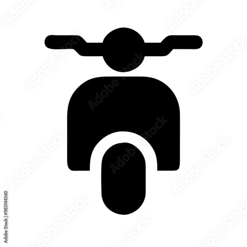 scooter bike icon design