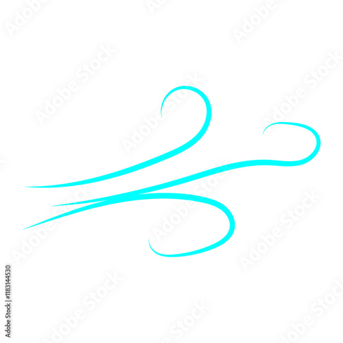 Doodle wind line sketch. Hand drawn doodle wind motion, air blow, swirl elements. Sketch drawn air blow motion, freshness, smoke flow art. Wind and air flow icons gusts. vector illustration