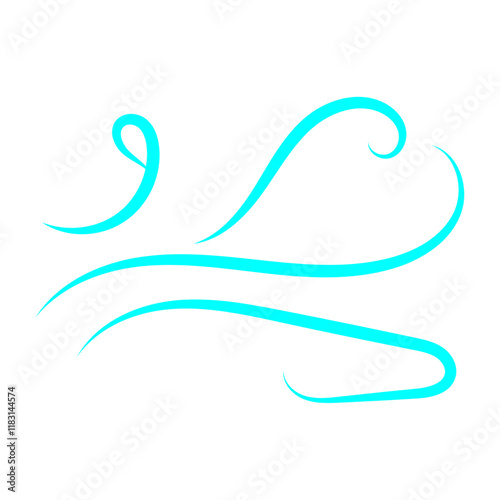 Doodle wind line sketch. Hand drawn doodle wind motion, air blow, swirl elements. Sketch drawn air blow motion, freshness, smoke flow art. Wind and air flow icons gusts. vector illustration