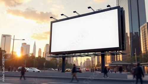 billboard in the city, blank billboard mockup