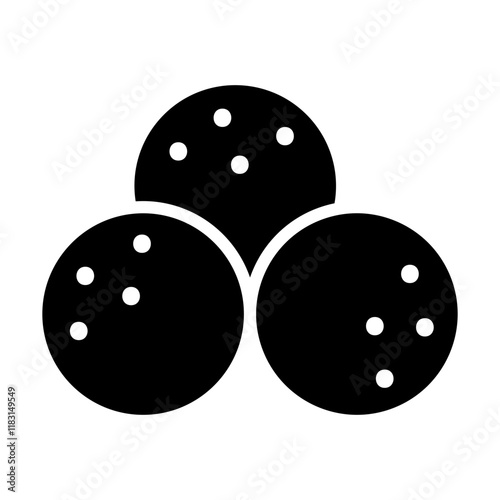 Meatball icon in glyph style