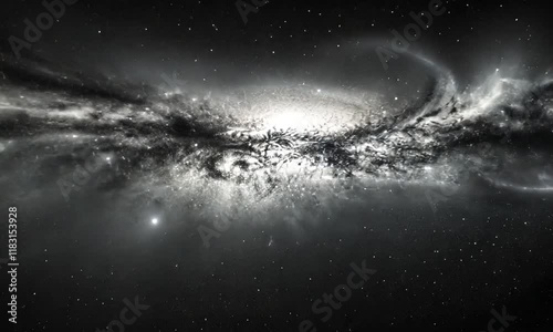 3D Animation of A galaxy. Video background