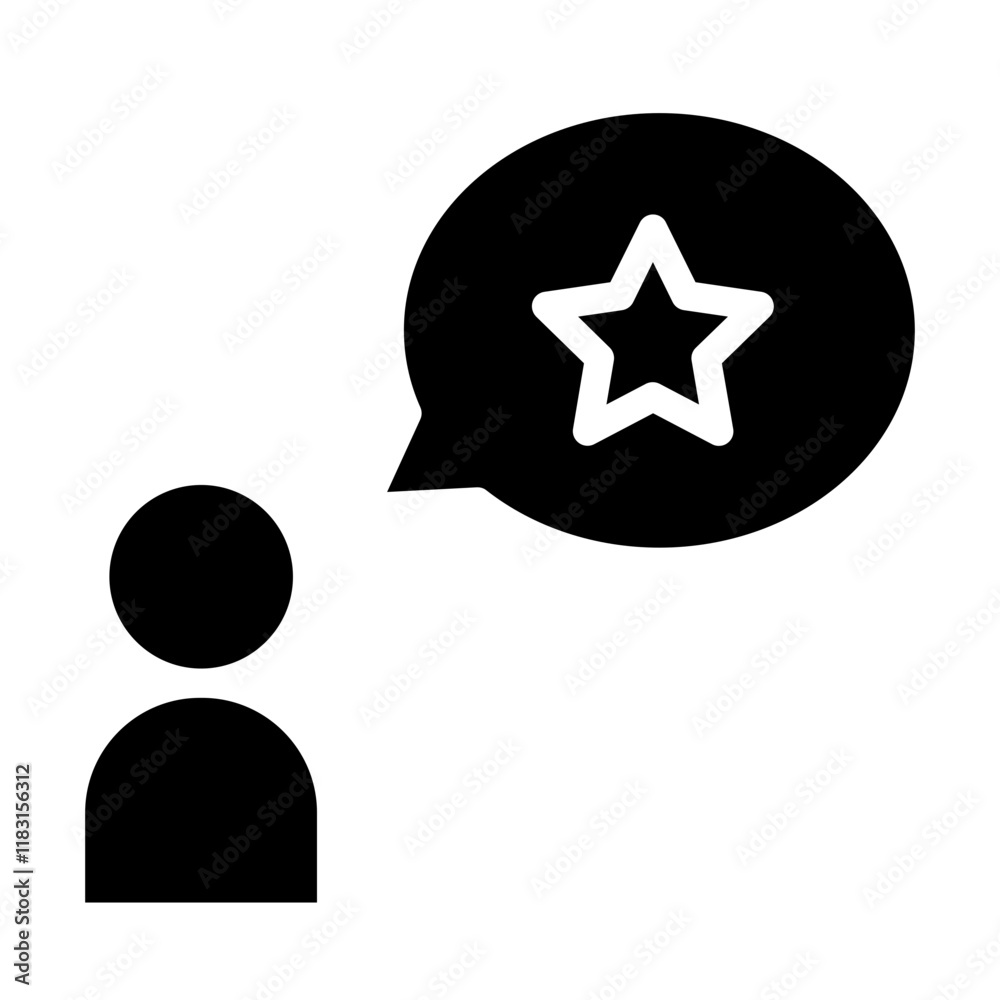 Customer experience icon in glyph style Customer experience icon in glyph style