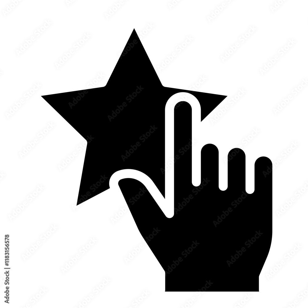Customer experience icon in glyph style Customer experience icon in glyph style