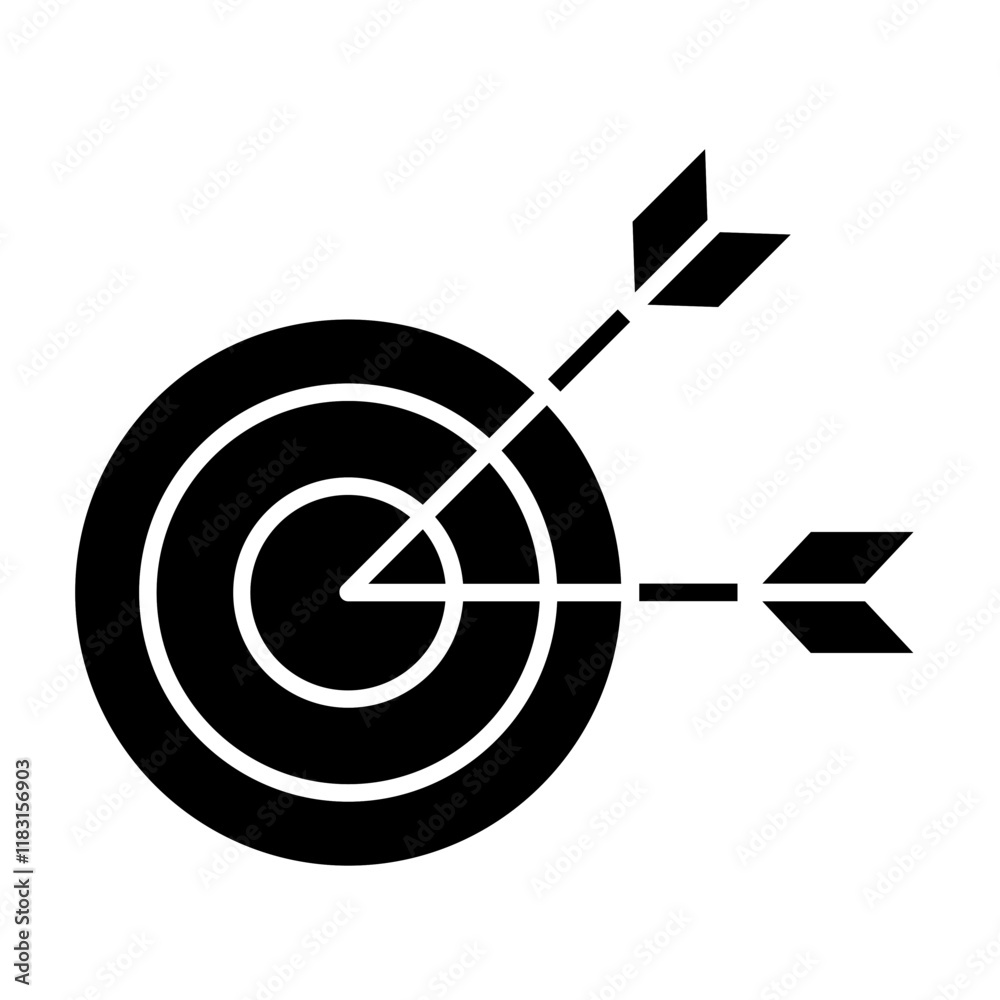 Target icon in glyph style Target icon in glyph style