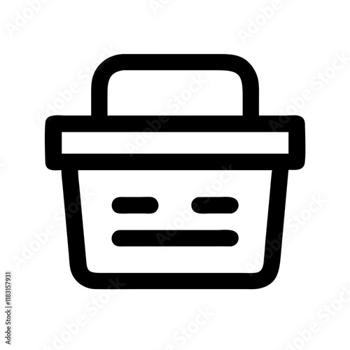 storage basket icon design