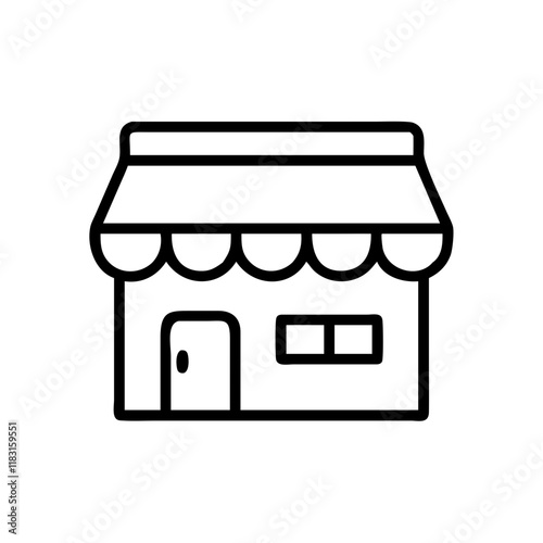 store building icon design

