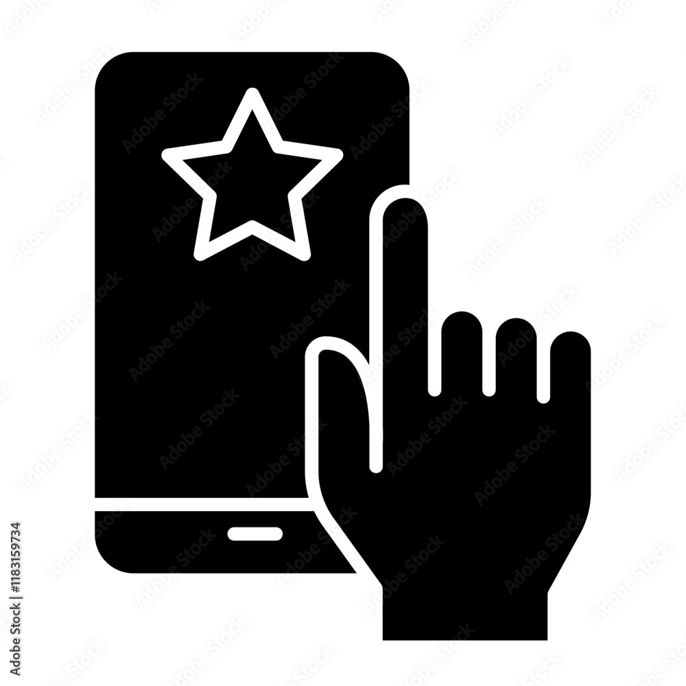 Customer satisfaction survey icon in glyph style Customer satisfaction survey icon in glyph style