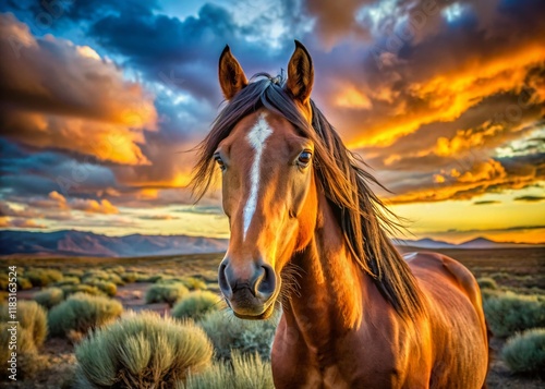Majestic Oregon Wild Horses: High Desert Portrait Photography
