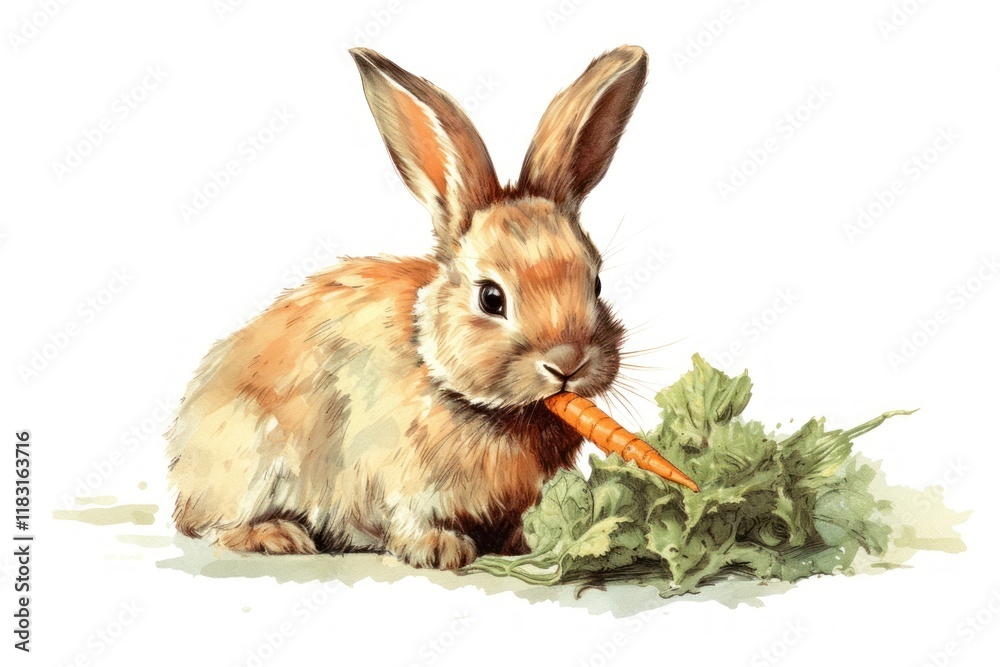 Fototapeta premium Carrot rodent animal mammal.