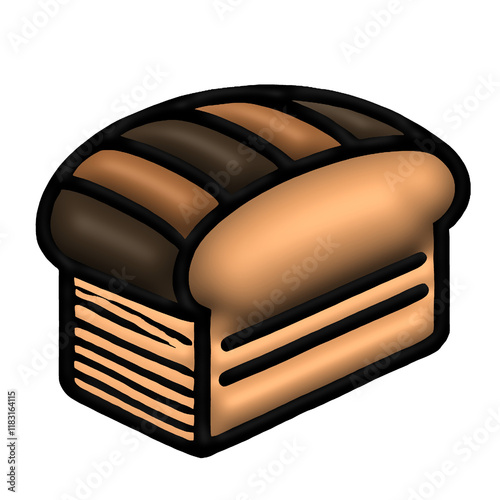 illustration of a bread
